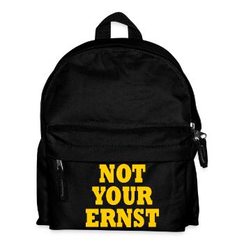Not your ernst - Kinder Rucksack - Schwarz - Vorne