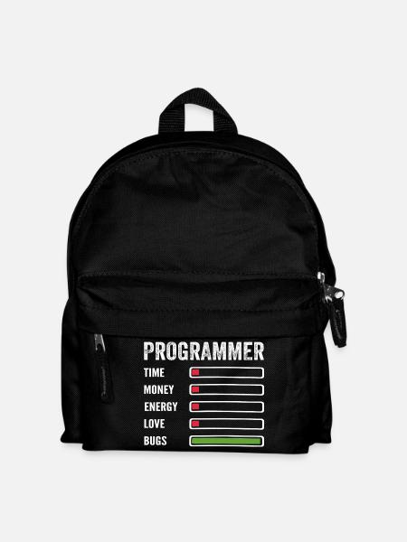 Developer Humor Programmer Coder - Kids' Backpack - black