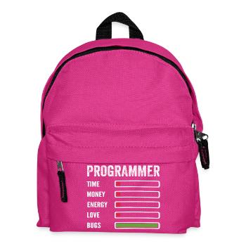 Developer Humor Programmer Coder - Kids' Backpack - fuchsia - Front