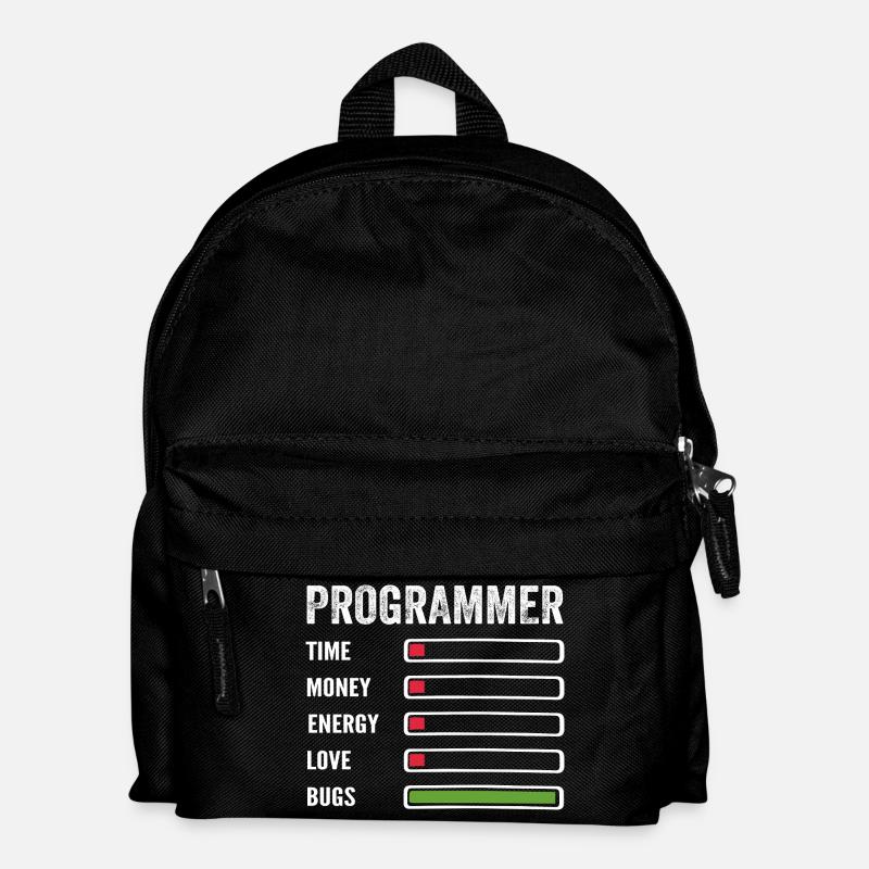 Developer Humor Programmer Coder - Kids' Backpack - black