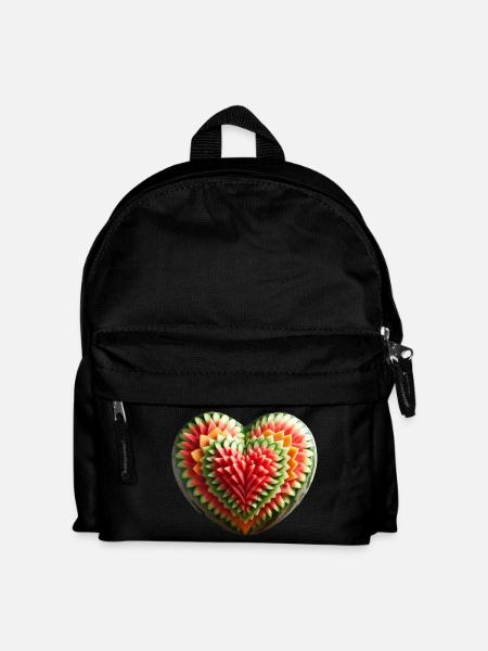 A melon heart - Kids' Backpack - black
