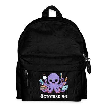 Octotasking Creature in Multitask Mode - Kids' Backpack - black - Front