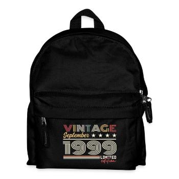 Jahrgang September 1999 September 1999 September - Kinder Rucksack - Schwarz - Vorne