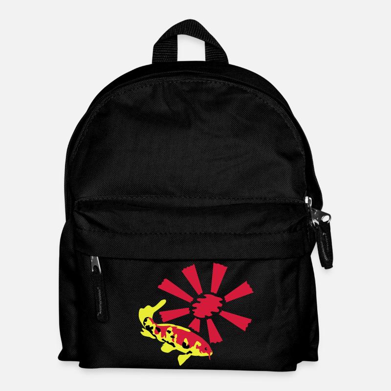 Zierkarpfen - Kinder Rucksack - Schwarz