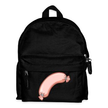 Wurst,esse,würstchen - Kinder Rucksack - Schwarz - Vorne