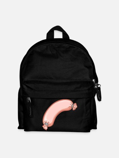 Wurst,esse,würstchen - Kinder Rucksack - Schwarz