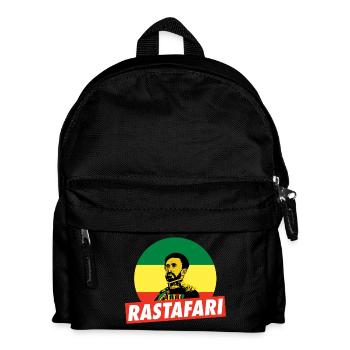 Haile Selassie - Emperor of Ethiopia - Rastafari - Kinder Rucksack - Schwarz - Vorne
