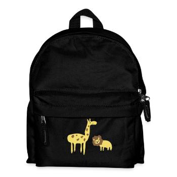 So Wild wie wir (Löwe & Giraffe) - Kinder Rucksack - Schwarz - Vorne