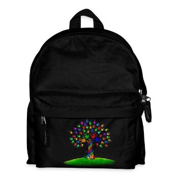 die lebendige Vielfalt - Kinder Rucksack - Schwarz - Vorne