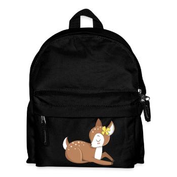 Animal baby fawn - Kids' Backpack - black - Front
