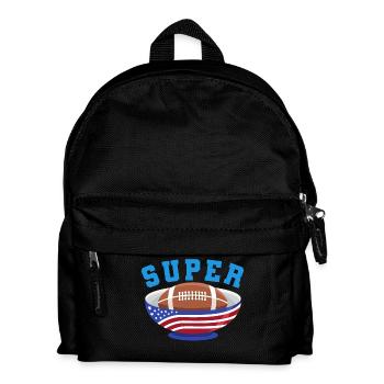 American Football Finale Champions Team Fan Lustig - Kinder Rucksack - Schwarz - Vorne