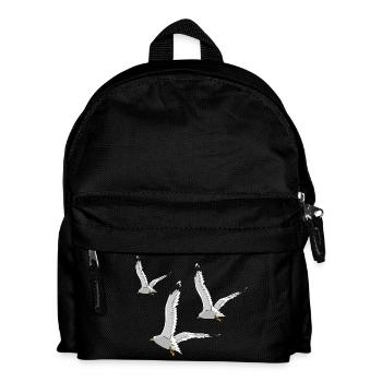 moewe vogel strand urlaub - Kinder Rucksack - Schwarz - Vorne