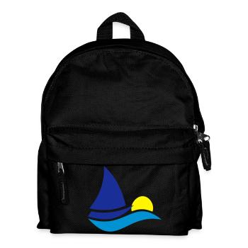 sailboat - Kids' Backpack - black - Front