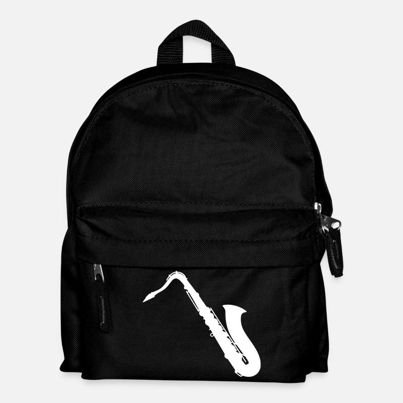 Saxophon - Kinder Rucksack - Schwarz