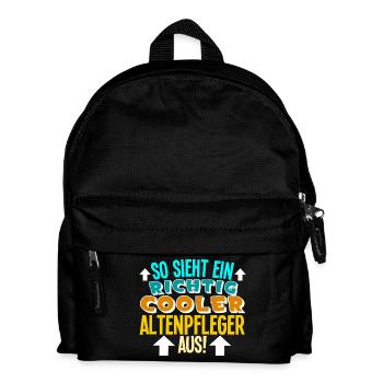Altenpfleger - Kinder Rucksack - Schwarz - Vorne