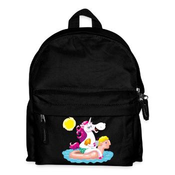 Unicorn water animal gonflable - Sac à dos Enfant - noir - Devant