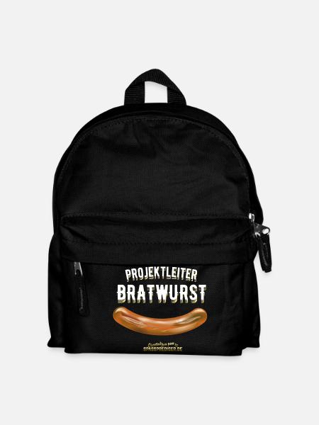 Projektleiter Bratwurst das Original Grill Design - Kinder Rucksack - Schwarz