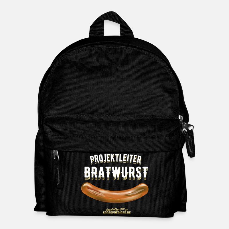 Projektleiter Bratwurst das Original Grill Design - Kinder Rucksack - Schwarz