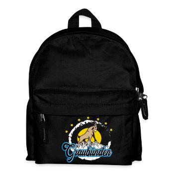 Graubünden Steinbock Summit - Kinder Rucksack - Schwarz - Vorne