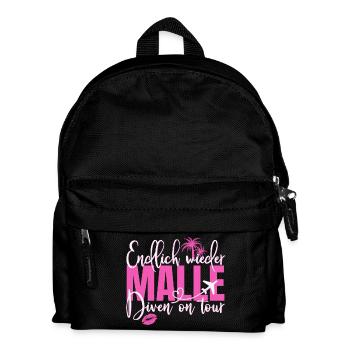 Mallorca Spruch Endlich Wieder Malle Diven On Tour - Kinder Rucksack - Schwarz - Vorne
