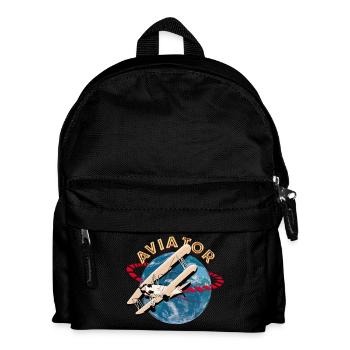 Pilot von Flugzeugen - Kinder Rucksack - Schwarz - Vorne