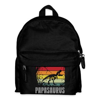 Papasaurus Papa Dinosaure Fête des Pères Journée des Hommes - Sac à dos Enfant - noir - Devant