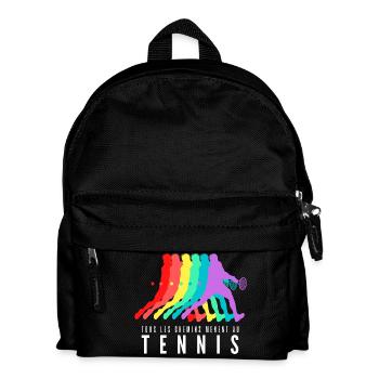 Tous les Chemins Mènent au Tennis - Sac à dos Enfant - noir - Devant