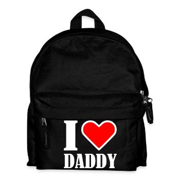 I love daddy - Kinder Rucksack - Schwarz - Vorne