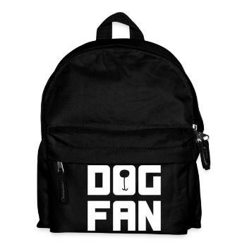 Dog Fan Hunde Tierliebe Hundebesitzer Hobby Tiere - Kinder Rucksack - Schwarz - Vorne