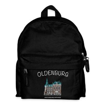 Oldenburg, Historic Town Hall, Lower Saxony - Kids' Backpack - black - Front