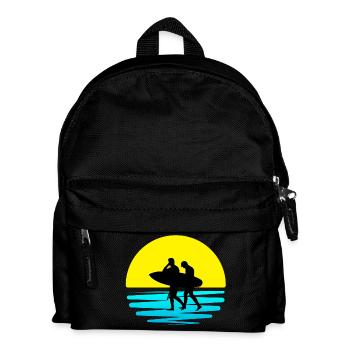 surfing, surf spot, surfing - Kids' Backpack - black - Front