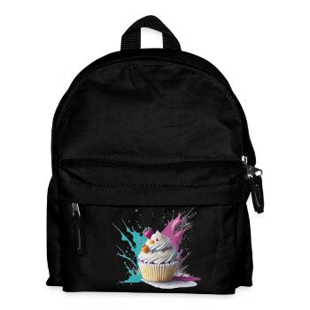 Sweet Cupcake - Kinder Rucksack - Schwarz - Vorne