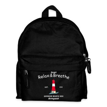 Arngast Lighthouse, Wilhelmshaven, German Bight - Kids' Backpack - black - Front