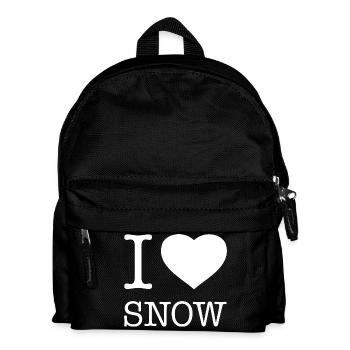 I LOVE SNOW - Kids' Backpack - black - Front