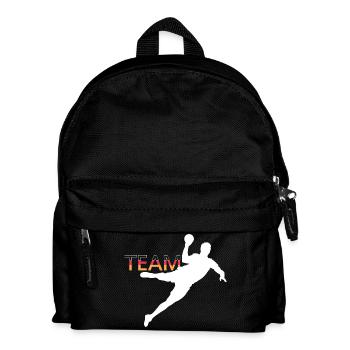 EM Handball Team Deutschland Symbol Logo Verein - Kinder Rucksack - Schwarz - Vorne