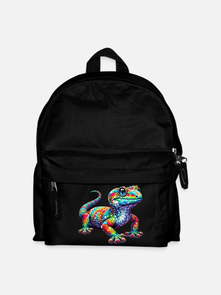 Gecko - Kinder Rucksack - Schwarz