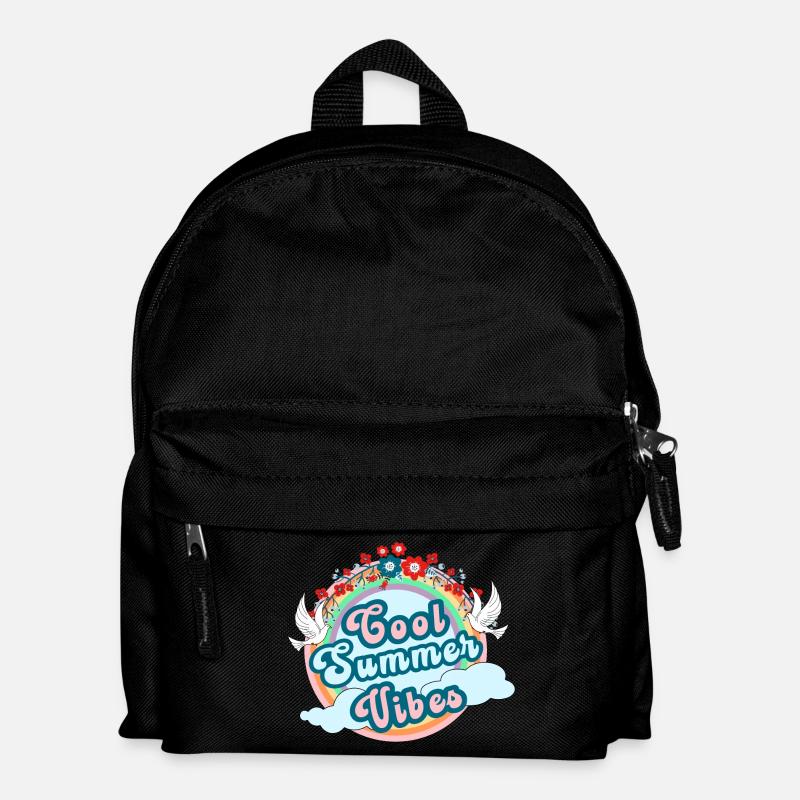 Coole Sommervibes, Sommernervosität - Kinder Rucksack - Schwarz