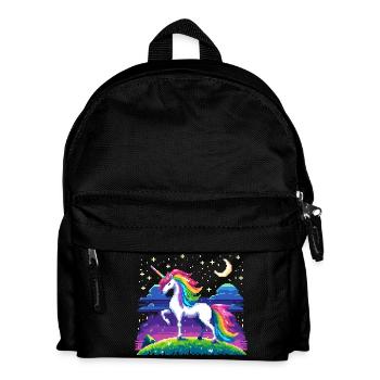 Zauberwelt des Einhorns - Kinder Rucksack - Schwarz - Vorne