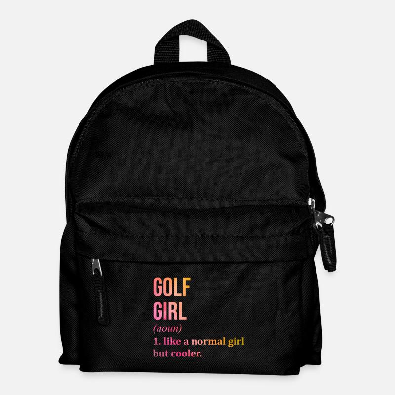 Golf - Kinder Rucksack - Schwarz