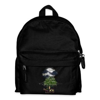 Peanut Peanuts Carriage Full Moon Travel Adventure - Kids' Backpack - black - Front