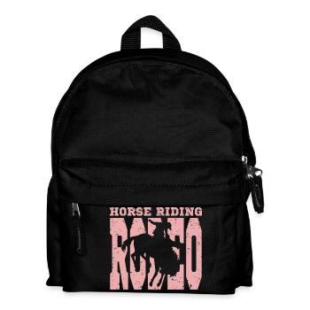 Interesting rodeo motif - Kids' Backpack - black - Front