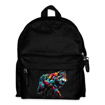 Wolf - Kids' Backpack - black - Front