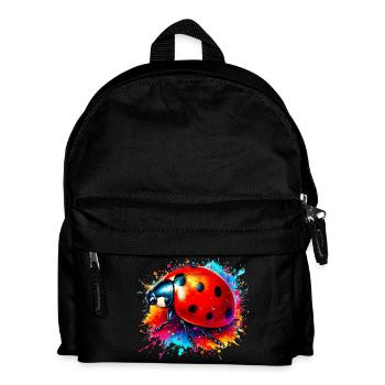 Marienkäfer - Kinder Rucksack - Schwarz - Vorne