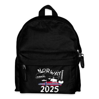 Norvège 2025 Ling avec montagnes et pêche à l’orignal - Sac à dos Enfant - noir - Devant