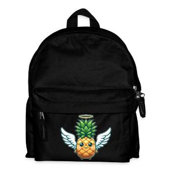 Engel Ananas mit Flügeln Fruchtig - Kinder Rucksack - Schwarz - Vorne