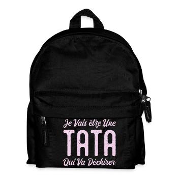 I'm going to be a Auntie who's going to rock - Kids' Backpack - black - Front