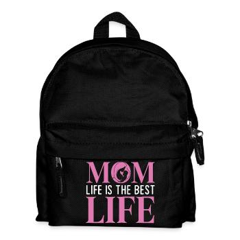 Das Leben der Mutter ist das beste Leben - Kinder Rucksack - Schwarz - Vorne