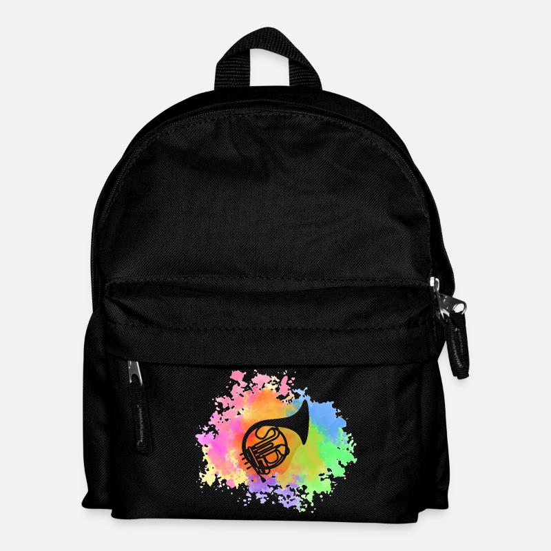 Hornist Waldhorn - Kinder Rucksack - Schwarz