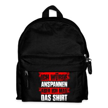 Anspannen Bodybuilding Bodybuilder Gym Kraftsport - Kinder Rucksack - Schwarz - Vorne