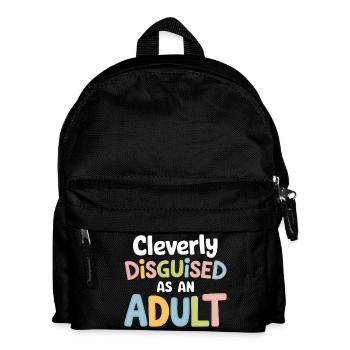 Clever getarntes Zitat-Design für Erwachsene - Kinder Rucksack - Schwarz - Vorne